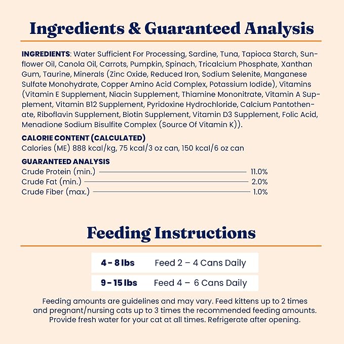 Solid Gold Wet Cat Food Shreds in Gravy - Healthy Canned Cat Food Made w/Real Tuna, Sardine, Vitamins, Minerals & Taurine - Grain Free & Gluten Free Canned Meals for Cats & Kittens - 24ct/3oz Can