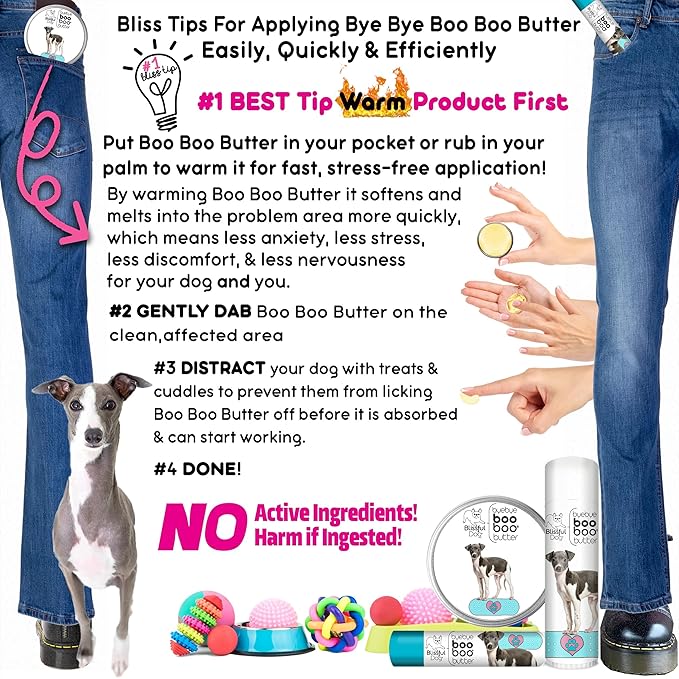 The Blissful Dog Italian Greyhound Boo Boo Butter, 8-Ounce