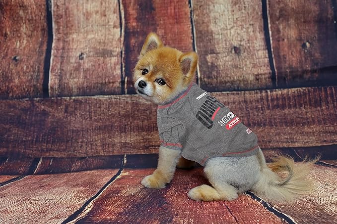 Pets First Collegiate OHIO STATE BUCKEYES Dog T-Shirt, Large. - Licensed Shirt for Pets Team Colored with Team Logos.- Premium Stretchable Materials for the Comfrot of your Dog & Cat.