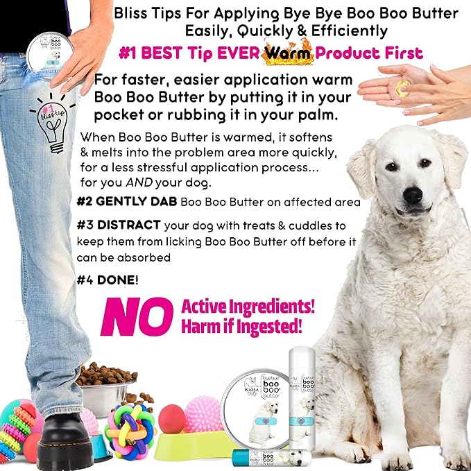 The Blissful Dog Kuvasz Boo Boo Butter, 0.50 Ounce