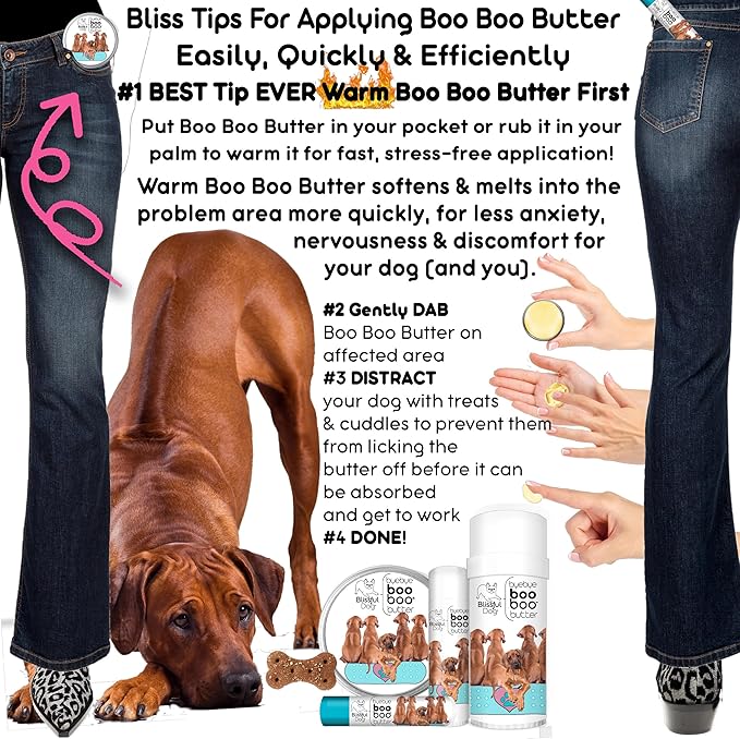 The Blissful Dog .50 oz Tube Rhodesian Ridgeback Booboo Butter
