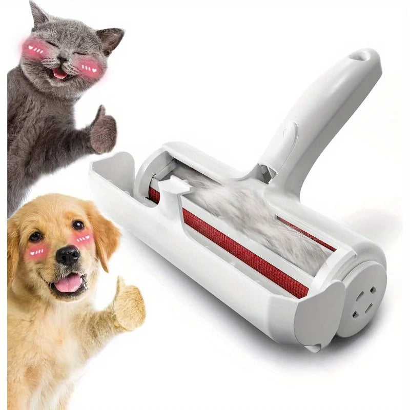 Reusable Pet Hair Remover Roller – Dog & Cat Fur Cleaner for Clothes & Sofa