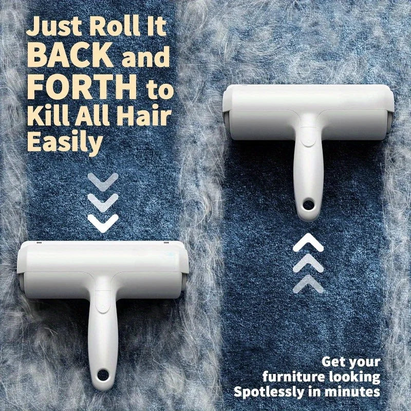 Reusable Pet Hair Remover Roller – Dog & Cat Fur Cleaner for Clothes & Sofa